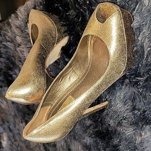 Gold heels